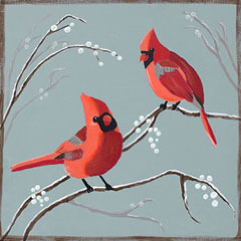 Cardinals And Berries