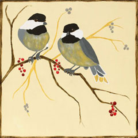 Chickadees And Berries