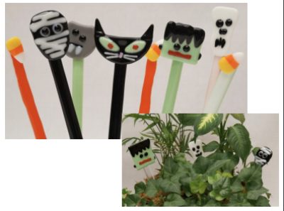 Glass Fusing - Halloween Garden Stakes