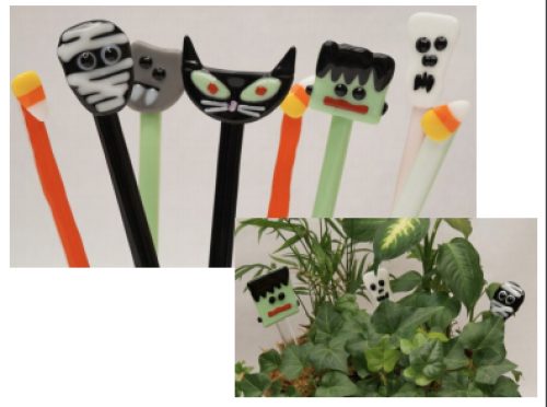 Glass Fusing - Halloween Garden Stakes