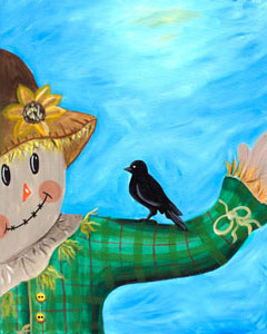 Scarecrow & Friend - Canvas Painting Class