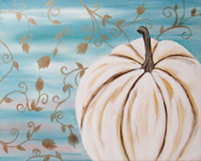 White Pumpkin - Canvas Paint & Sip