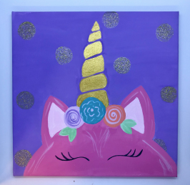 Unicorn Wishes - Canvas Painting Project