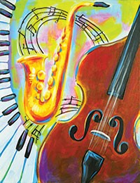 Abstract Jazz - Canvas Painting
