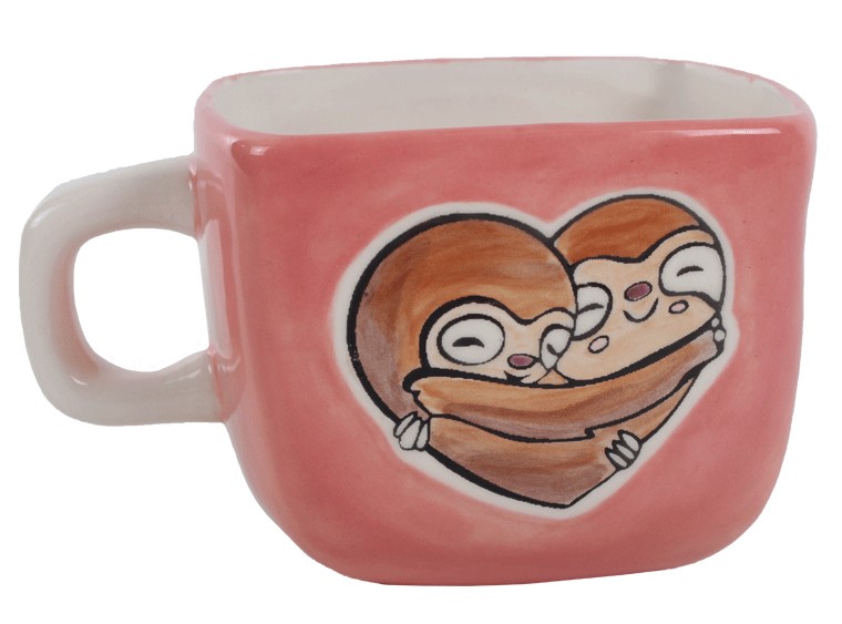 I Heart Sloths Mug - Pottery Painting