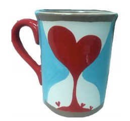 I Love You For All Time Mug - Pottery Painting