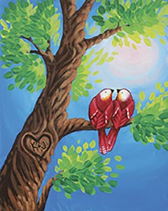 Love Birds - Canvas Painting