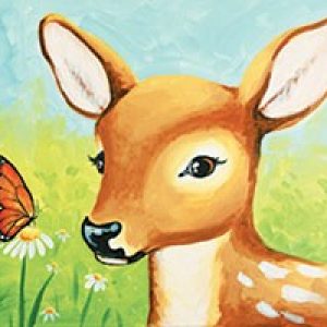 Spring Fawn Design Template