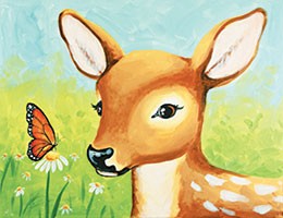 Spring Fawn Design Template