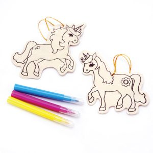 Wood Ornament Kit - Unicorn - Makes 2