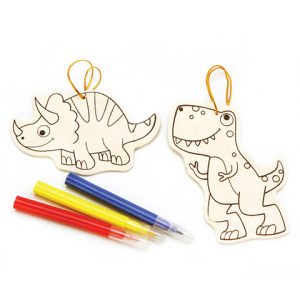 Wood Ornament Kit - Dinosaur - Makes 2