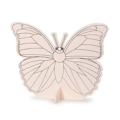 Wood Kit With Markers - Butterfly - 6-1/2 Inches