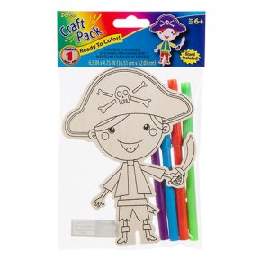 Wood Kit With Markers - Pirate - 6-1/2 Inches