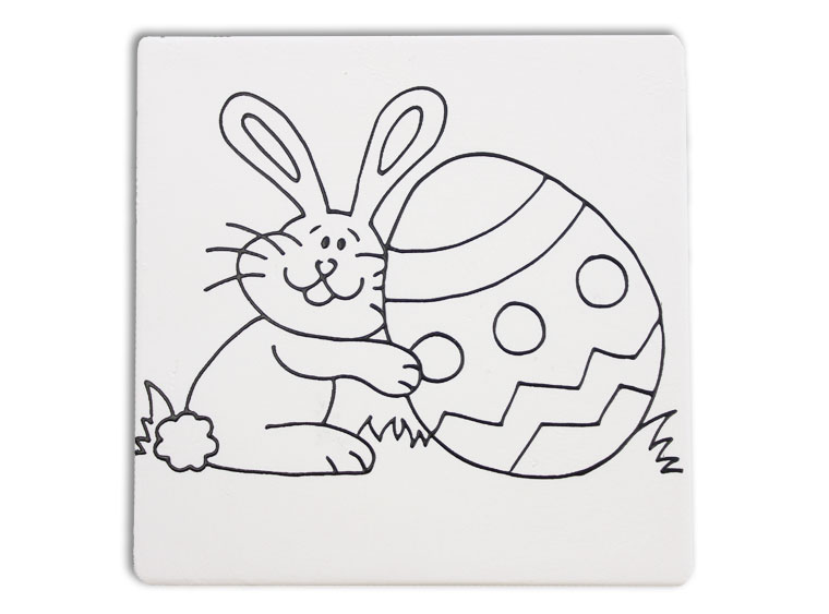 Easter Bunny Party Tile