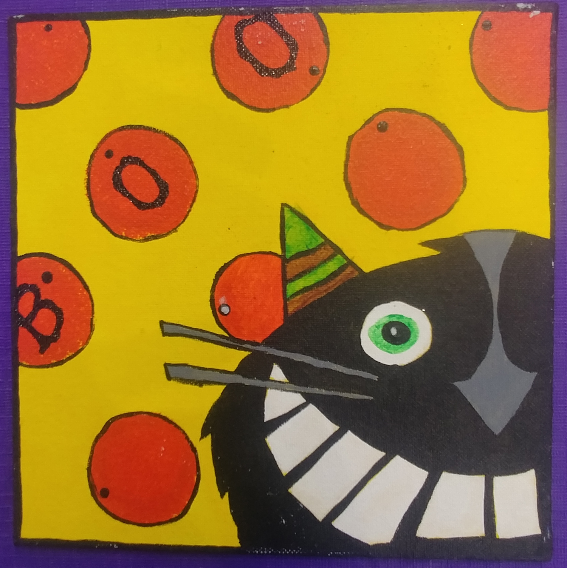 Boo Cat Canvas Painting Project