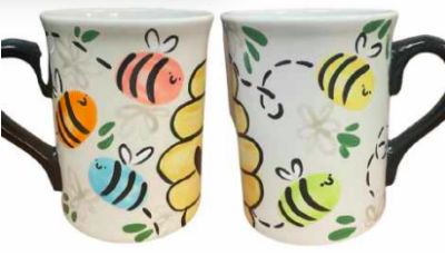 Busy Beehive Mug - Pottery Painting