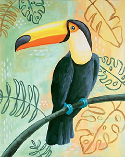 Canvas Class - Tropical Toucan