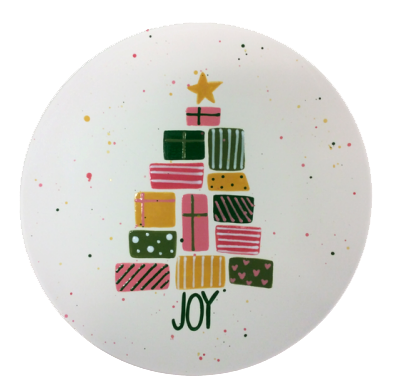 Joy Is Being Present Plate - Pottery Painting