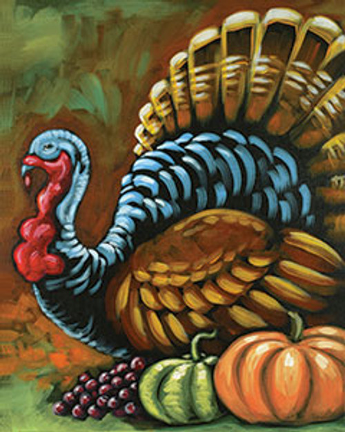 Harvest Turkey - Paint and Sip Canvas Class