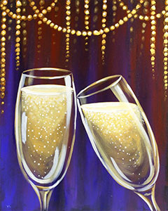 New Year’s Cheers - Canvas Paint and Sip Class