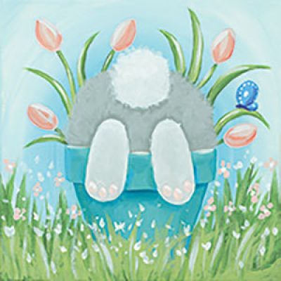 Shy Bunny - Spring 12x12 Canvas Class