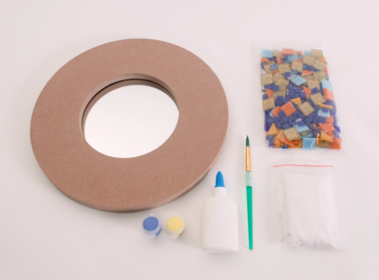 Large Mosaic Mirror Kit Burst of Butterflies