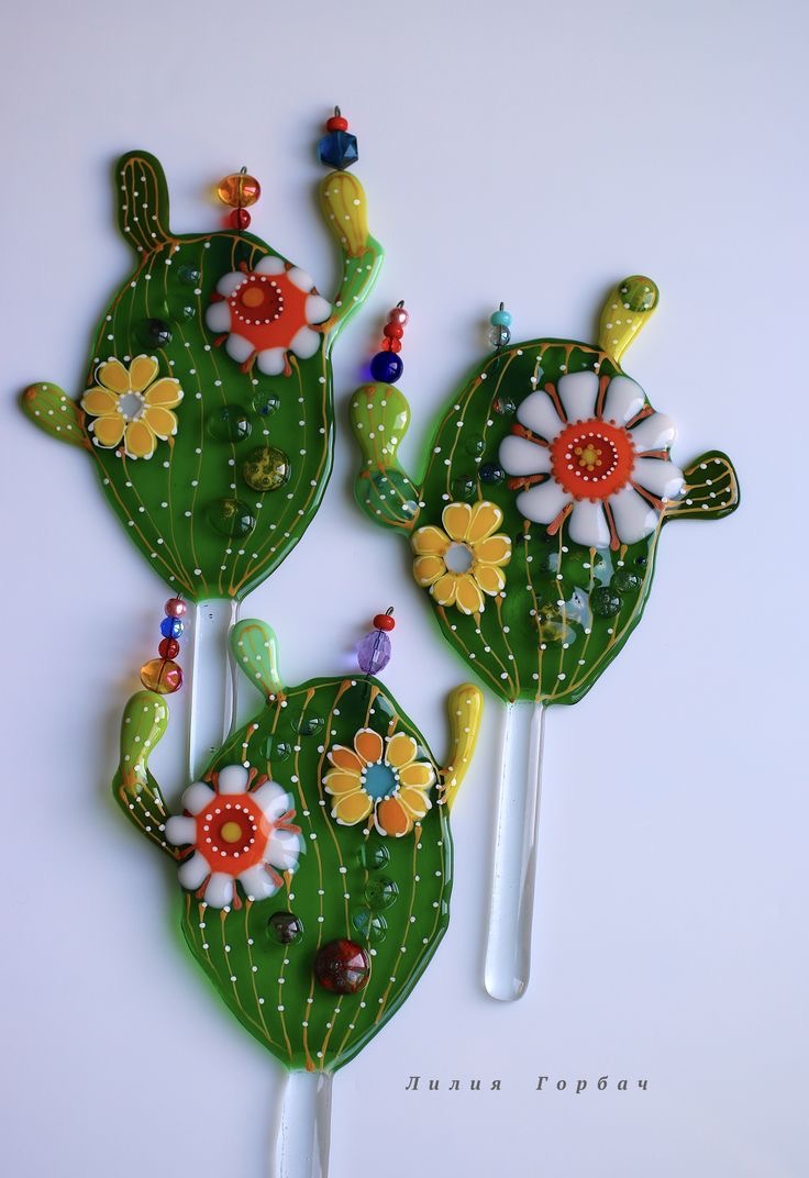 Cactus Garden Stake - Glass Fusing Class