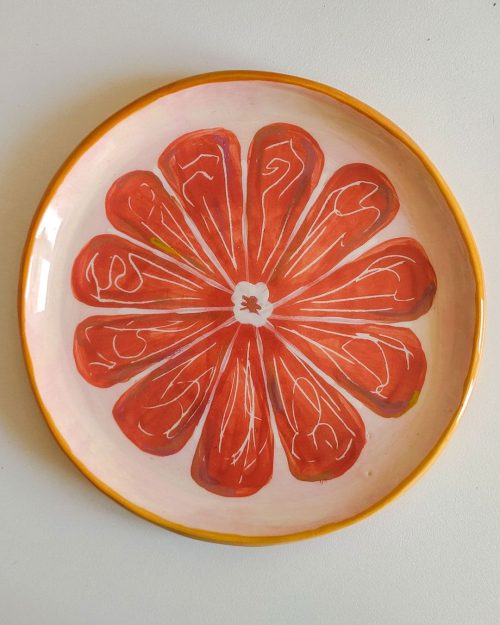 Citrus Plate - Pottery Painting Class