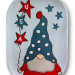 Fourth Of July Gnome Plate