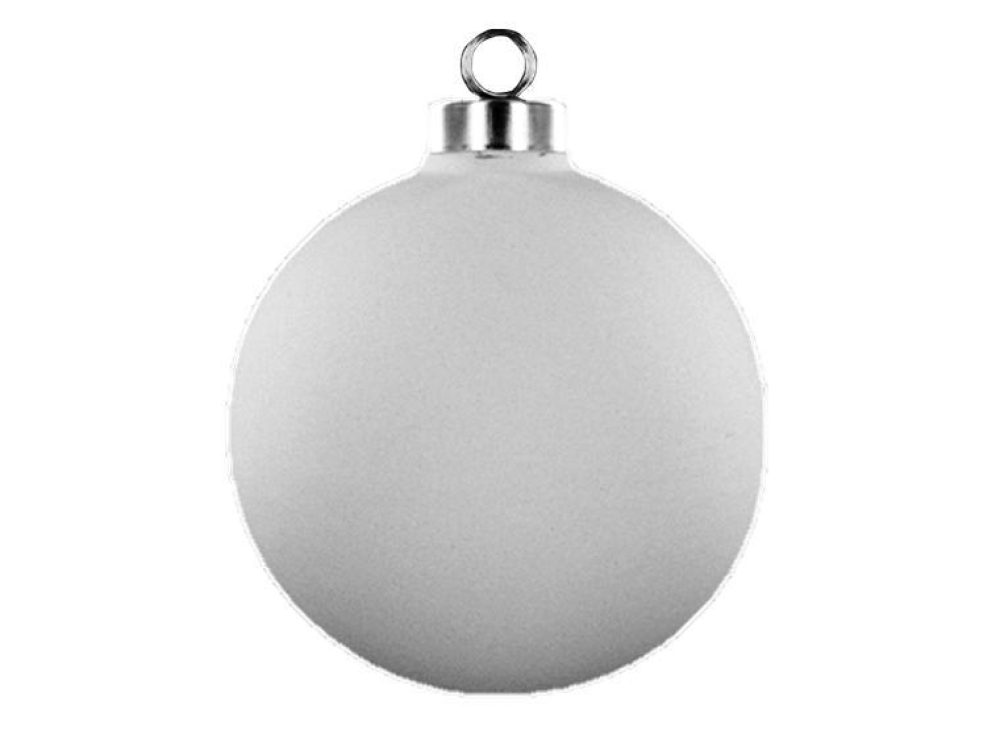 3 Silver Cap Ball Ornament