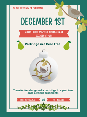 On The First Day Of Christmas...Partridge In A Pear Tree