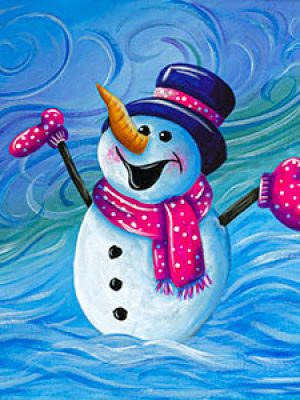 Happy Snowman - Canvas Class