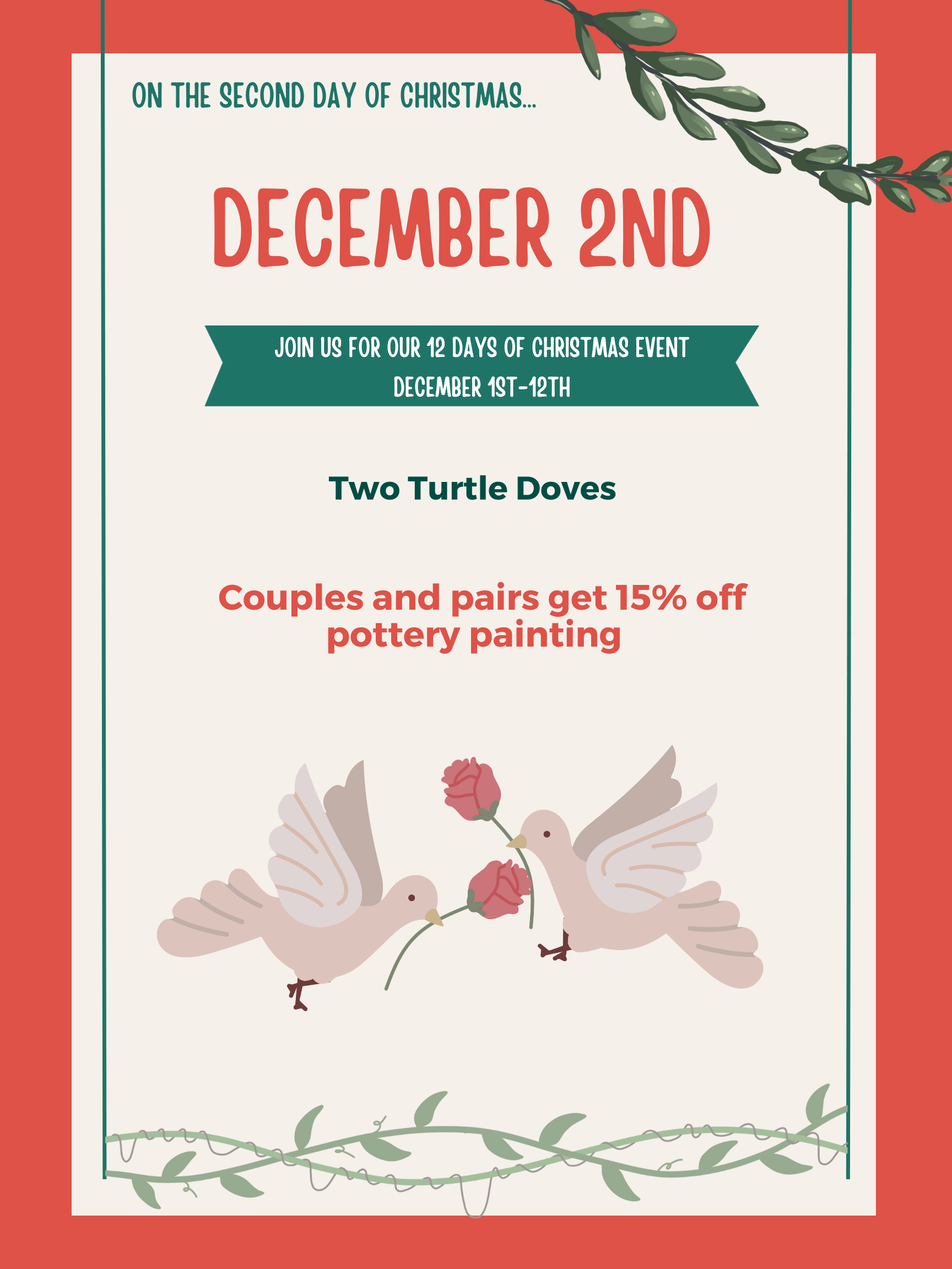 On The Second Day Of Christmas...Two Turtle Doves