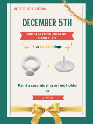 On The Fifth Day Of Christmas...Five Golden Rings