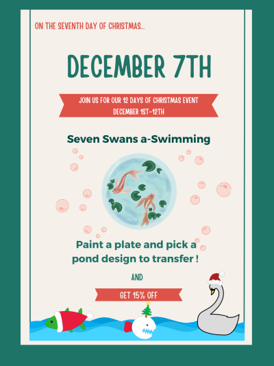 On The Seventh Day Of Christmas...Seven Swans A Swimming