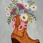 Floral Cowboy Boot Canvas Class