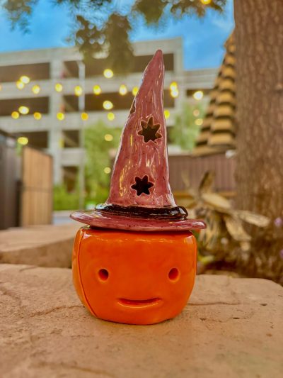 Pumpkin Witch Tea light - Hand-building Clay Class