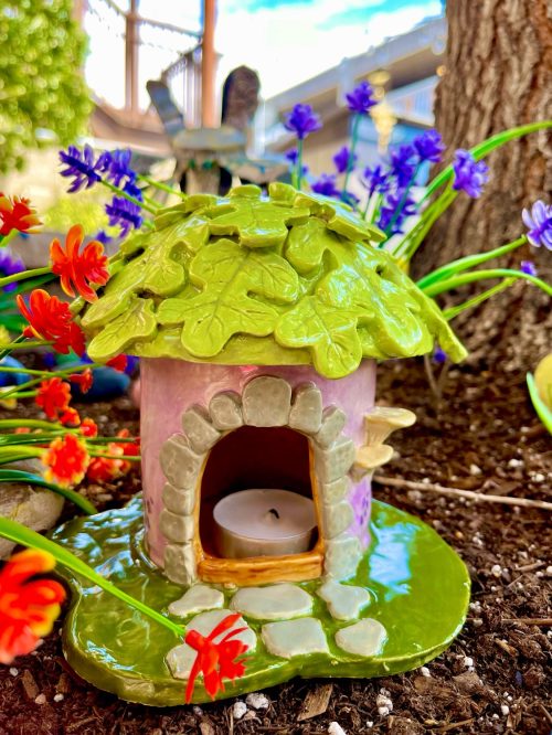 Hand Building Clay Class - Fairy House Tea Light Holder