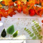 Glass Fusing Class - Fall Leaves Cheese Board