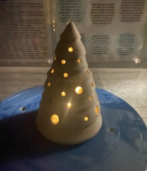 Clay Wheel Throwing - Holiday Trees Tea Light