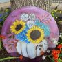 Fall Floral Pumpkin - Round Canvas Class