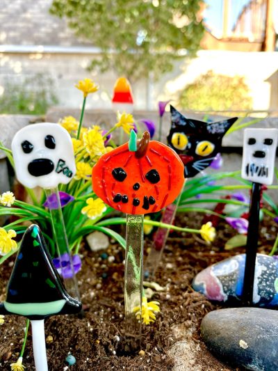 Glass Fusing - Halloween Garden Stakes