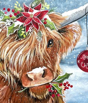 Holidays In The Highlands - Canvas Paint & Sip