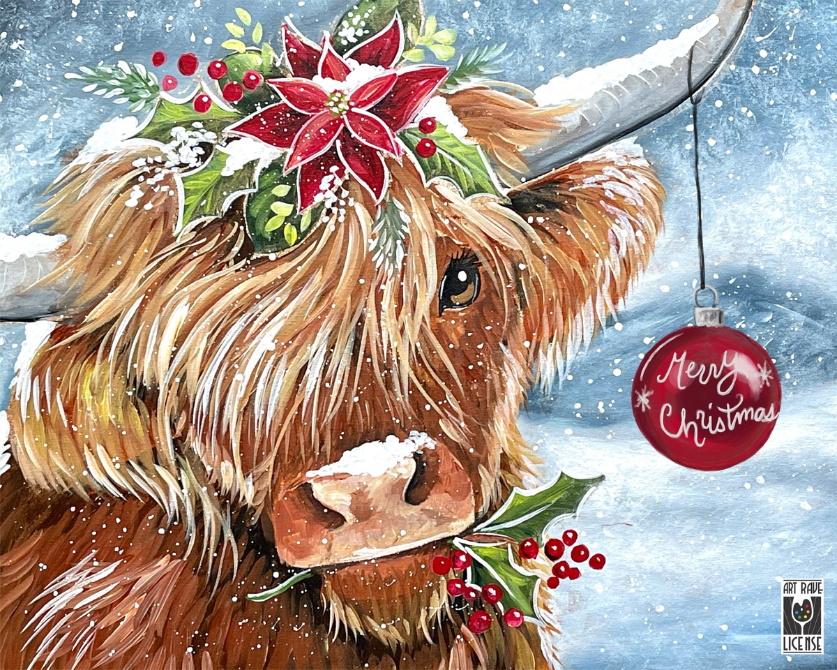 Holidays In The Highlands - Canvas Paint & Sip