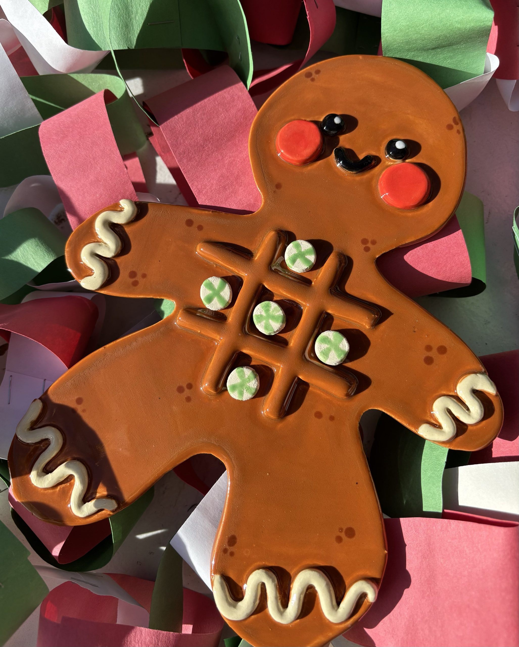 Gingerbread Tic-Tac-Toe - Hand-building Clay Class