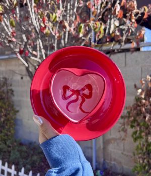 Heart Chip & Dip Platter - Clay Wheel Throwing Class