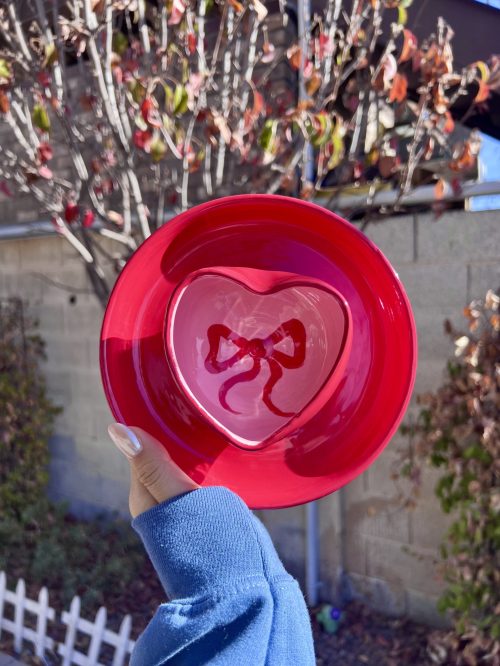 Heart Chip & Dip Platter - Clay Wheel Throwing Class