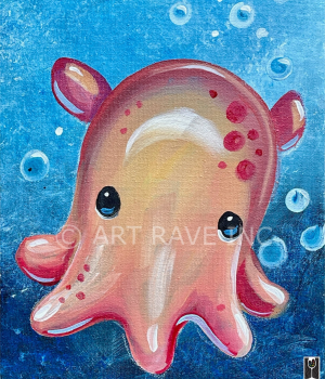 Darling Dumbo Baby Octopus Canvas Class - Kids And Family