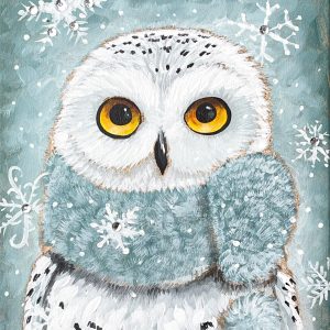 Snowy Snowy Owl Canvas Design