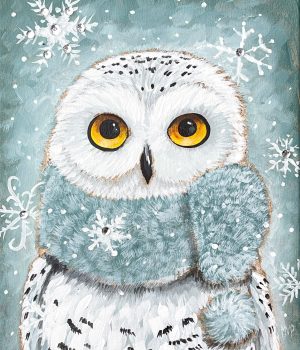 Snowy Owl - Canvas Paint & Sip